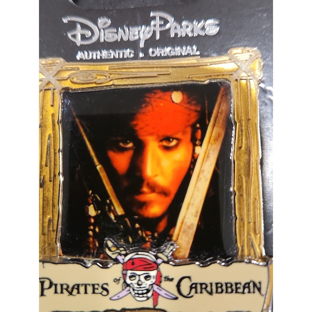 Disney Pin Pirates of the Caribbean Poster Jack Sparrow Johnny Depp POTC 46400